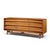 Mid-Century Modern Young Manufacturing Mid Century Walnut Curved Lowboy Dresser For Sale - Image 3 of 7