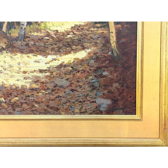 Jerry Greenberg "Mountain Road" Contemporary Realistic Colorado Aspen Tree Landscape Painting, 2019 For Sale In Houston - Image 6 of 10