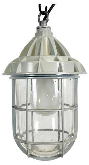 Industrial Grey Cast Aluminium Light from Yamada Co.ltd., 1960s