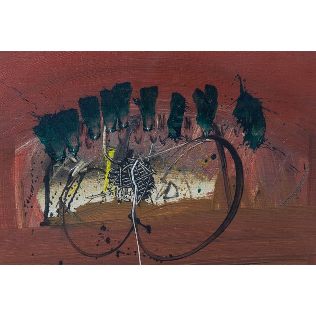 Emilio Scanavino, Abstract, 1964, Oil and Pastel on Canvas For Sale - Image 4 of 8