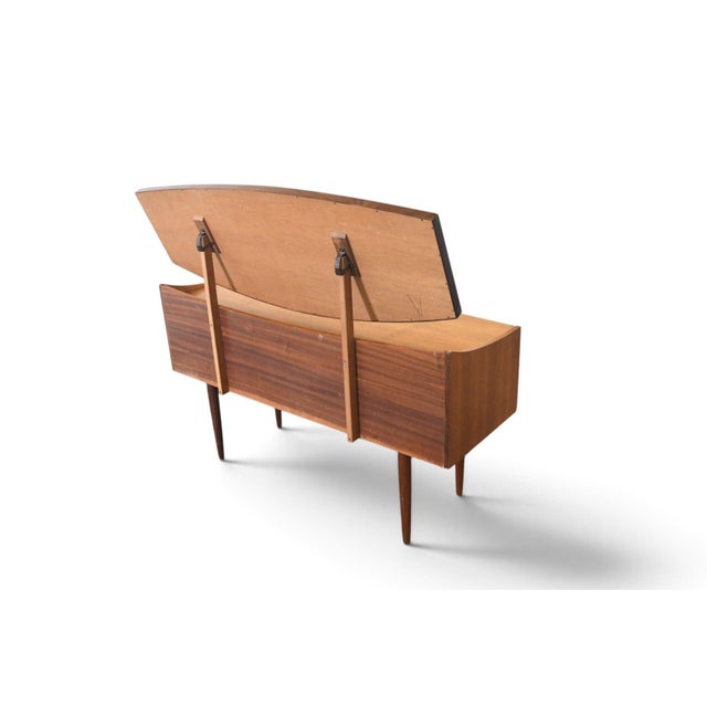 Rare Ib Kofod Larsen "Danish Range" Vanity in Teak + Rosewood For Sale - Image 14 of 16