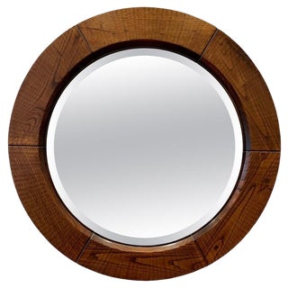 Round Mirror attributed to Giuseppe Rivadossi, Italy, 1970s For Sale