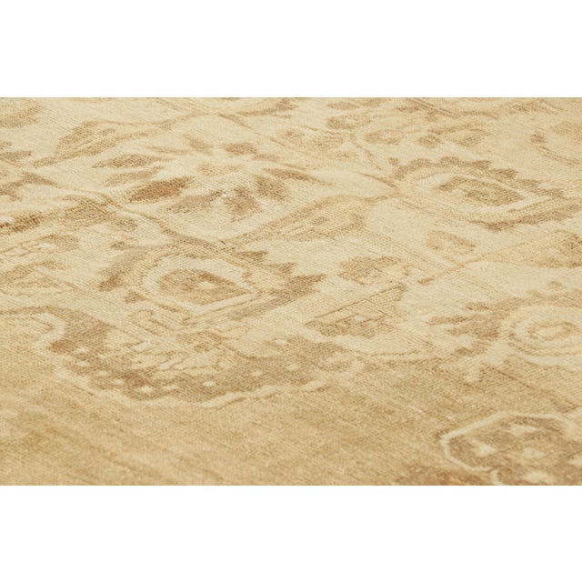 Rug & Kilim Vintage Turkish Rug in Beige-Brown With Floral Medallion, From Rug & Kilim For Sale - Image 4 of 8