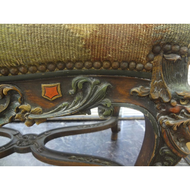 19th Century French Louis XIV Style Bench For Sale - Image 12 of 12