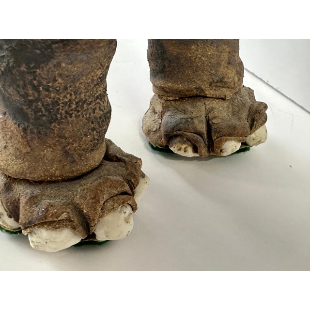 Mid-Century Modern Wonderful Whimsical Hand Built Pottery Elephant For Sale - Image 3 of 12