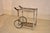 Mid-Century Chrome and Smoked Glass Two Tier Rolling Bar Cart For Sale In Greensboro - Image 6 of 12
