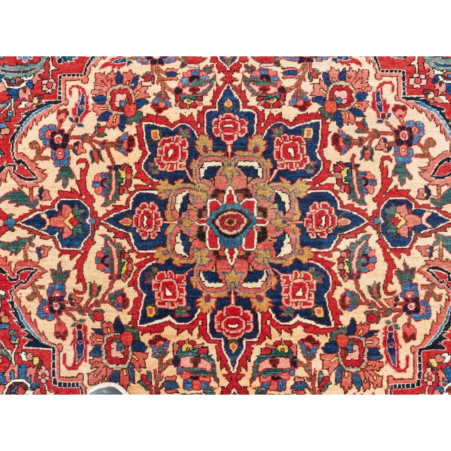 Luxurious rug from the Bakhtiar region - hand-knotted original with rich floral decor and central medallion. We offer a...
