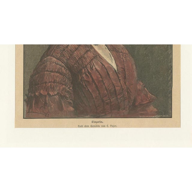 After Eduard Payer, Linzerin Austrian Folk Costume, Print, 1880 For Sale - Image 5 of 10