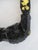 Alligator Carved Wood Gold Leaf Amber Inlaid Black Lacquer Walking Stick Cane For Sale - Image 11 of 18