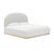 Marlow Performance Velvet King Bed, Cream For Sale - Image 10 of 11