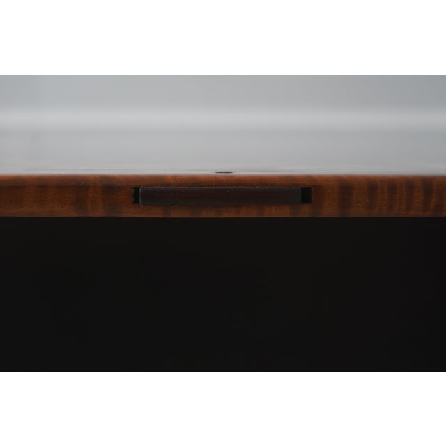 Vintage Tiger Maple Farmhouse Style Dining Table For Sale In Philadelphia - Image 6 of 13