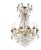 Turn-of-the-Century, Crystal and Bronze Chandelier For Sale