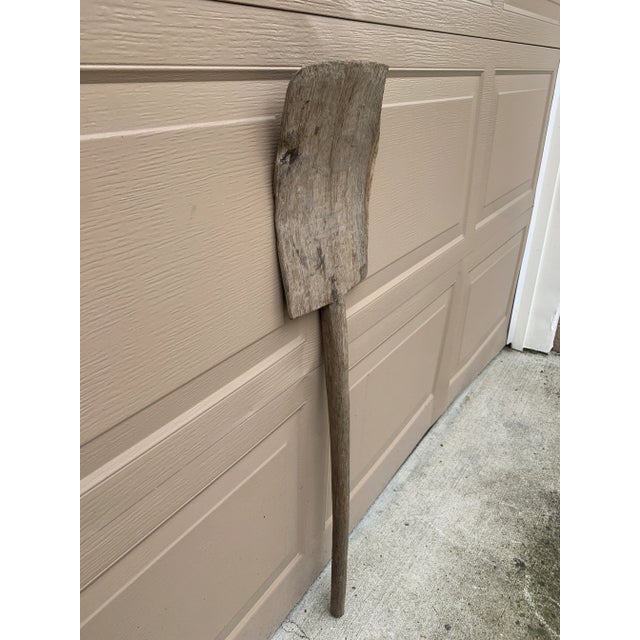French Country Antique 19th Century Hand Made Wooden Shovel For Sale - Image 3 of 9