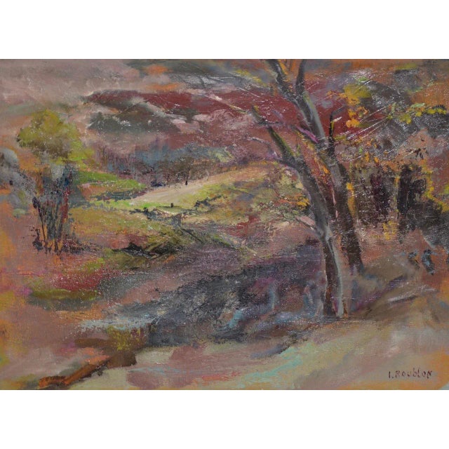 Textile Irina Roublon Belotelkin (Russian / American, 1913-2009) Landscape c.1960 For Sale - Image 7 of 9