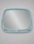 An original Postmodern/Memphis-style wall mirror, made in Europe in the late 1980s or early 1990s. The distinctive blue...
