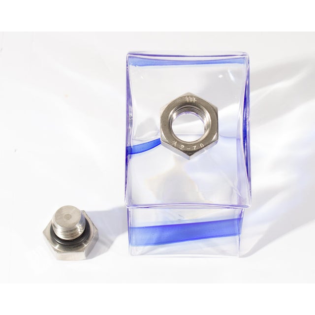 Contemporary “Macho” Kosta Boda Glass Decanter by Kjell Engman For Sale - Image 3 of 9