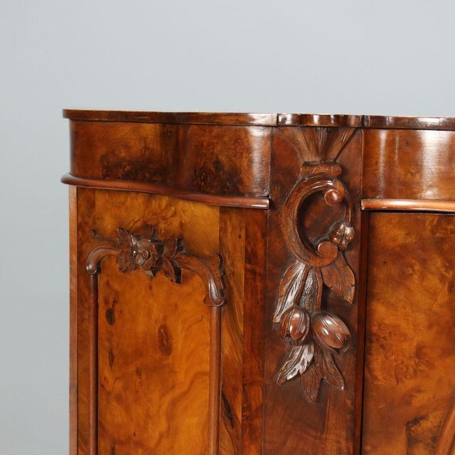 Louis Philippe Credenza in Walnut For Sale - Image 5 of 10