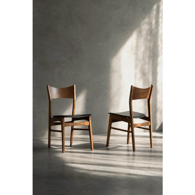Mid-Century Scandinavian Modern Dining Chairs in Beech and Teak, 1960s, Set of 4 For Sale - Image 13 of 18