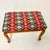 1970s Mid-Century Boho Chic Folk Art Needlepoint Stool Bench. For Sale - Image 11 of 14