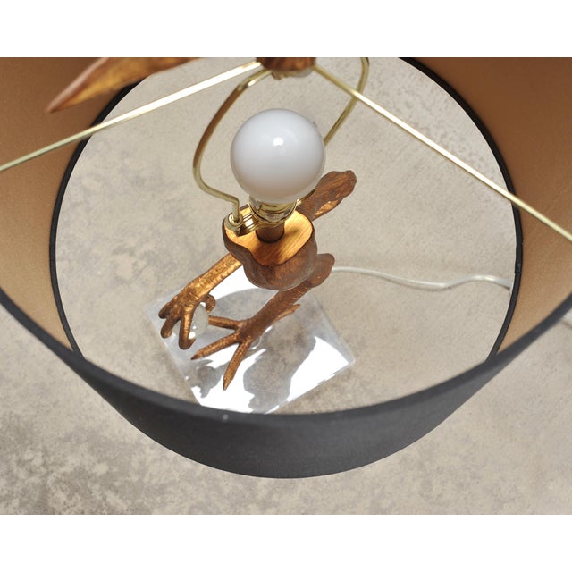 Gilt Resin and Lucite Ibis Table Lamps by Cyan Design - a Pair For Sale - Image 11 of 18