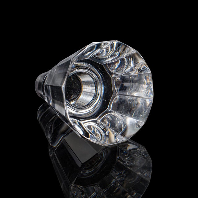 Vintage Liqueur Decanter, English, Crystal Glass, Spirit Bottle, Barware, c.1970 For Sale - Image 12 of 12