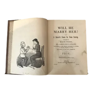 Antique 1885 "Will He Marry Her?" Book