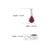 Dainty Pear Cut 0.82 Ct Ruby Bezel Set Solitaire Pendant in 925 Sterling Silver For Sale - Image 9 of 12