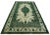 Shabby Chic 1980s Vintage Distressed Dyed Green/Lt. Green Wool Rug - 7'10 X 11'5 For Sale - Image 3 of 8