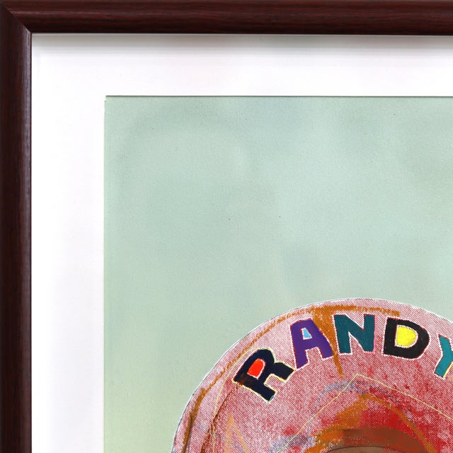 Giant Donut in Inglewood (Red) - Framed Original Pop Art Still Life Mixed Media Artwork For Sale - Image 4 of 7