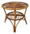 Mid-Century Modern Round Coffee Table in Rattan and Bamboo, Italy, 1960s For Sale