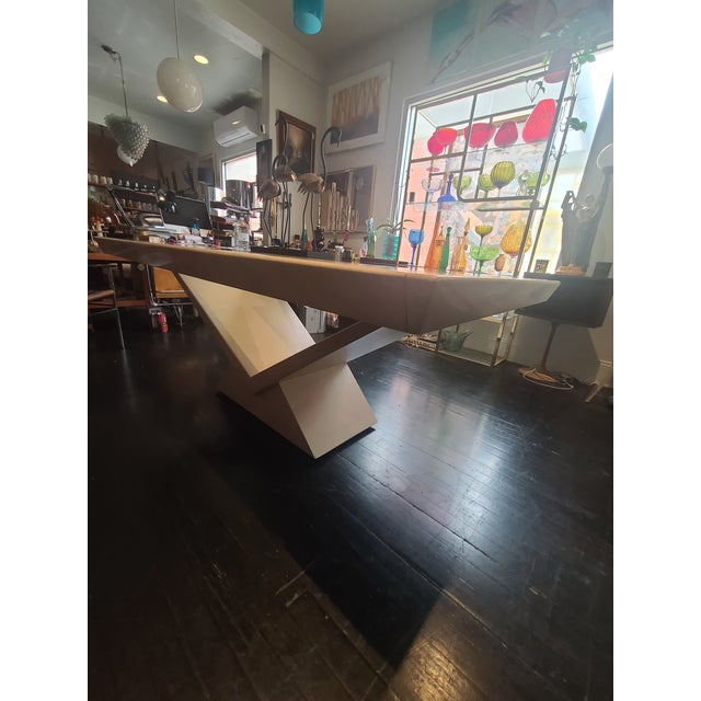 Pennsburg Post Modern Laquered Dining Table For Sale - Image 9 of 12
