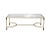 Metal Iron Coffee Table With Brass Detail For Sale - Image 7 of 7