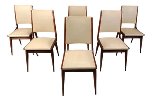 Mid-Century Modern Italian Dining Chairs, 1950s, Set of 6
