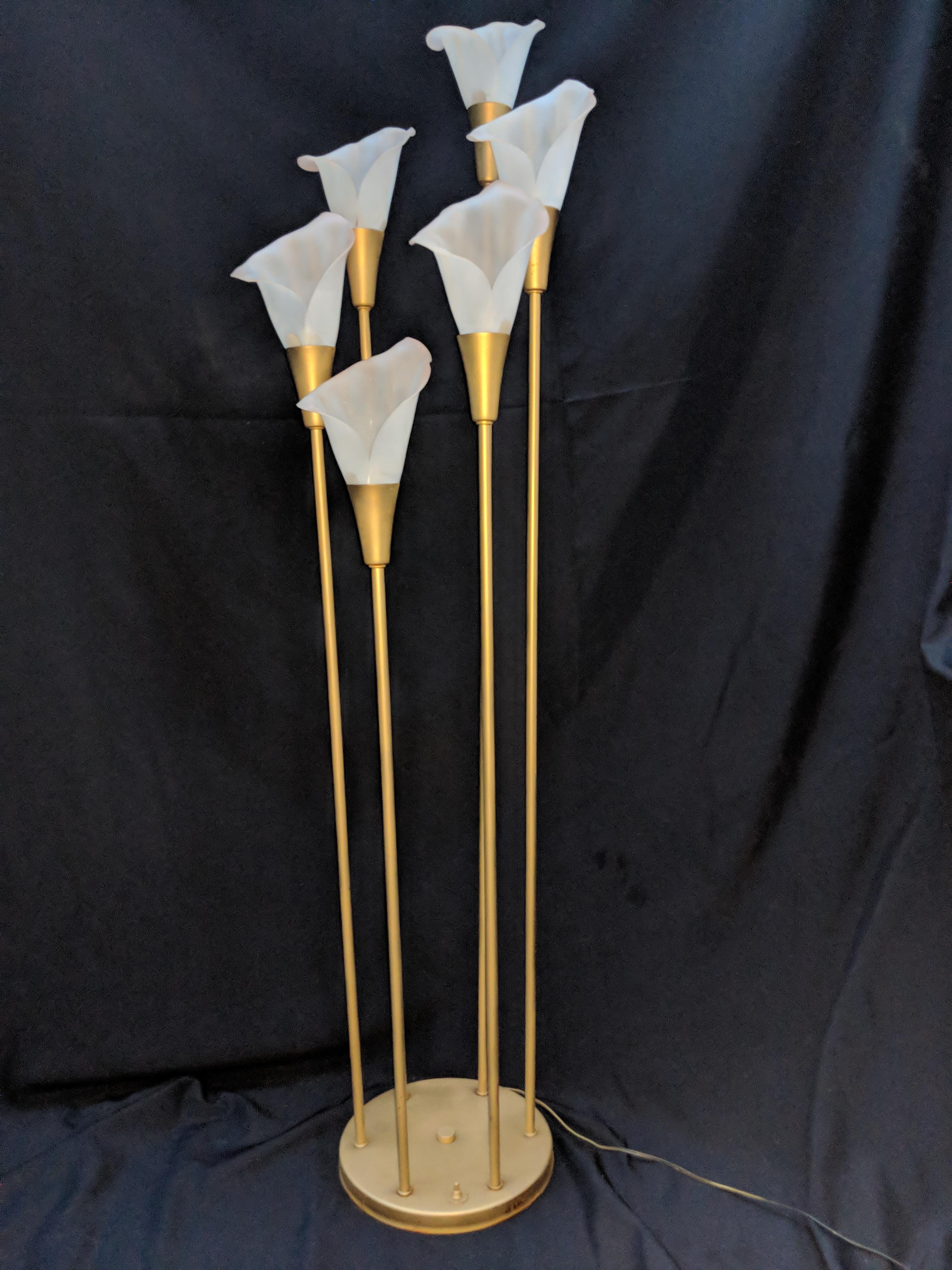 calla lily table lamp