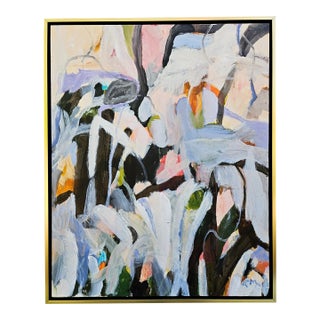 "Somewhere Under the Rainbow" Abstract Painting by Laurie MacMillan, Framed For Sale