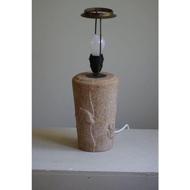 Vintage French Modern Table Lamp in Stone with Elephant Motifs, 1970s For Sale - Image 11 of 16