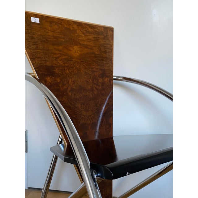 Black Sculptural Dining Chairs by Klaus Wettergren for Q-Production, Denmark, 1980s, Set of 4 For Sale - Image 8 of 15