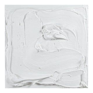 Modern Textural Monochromatic Painting by Michael Allen For Sale
