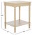 Contemporary Heaven Scalloped Accent Table in Natural For Sale - Image 3 of 8