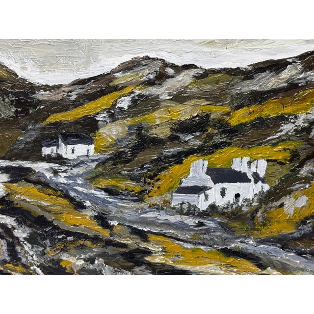 **Andrew Belderbos (British, b.1969)** **Carneddau – Snowdonia** *An original 2022 North Wales landscape of white cottages...