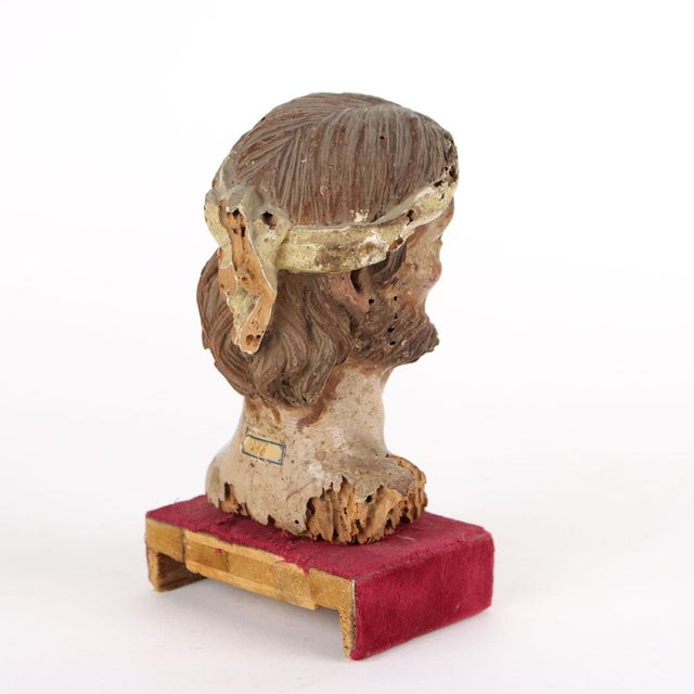 Wooden Bust, Italy, 17th Century For Sale - Image 5 of 7