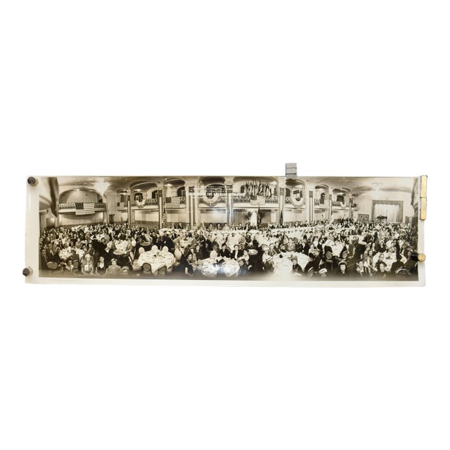 Panoramic Photograph Daughters of the American Revolution 60th Continental Congress New York Lunch Mayflower Hotel Washington DC 1951 For Sale