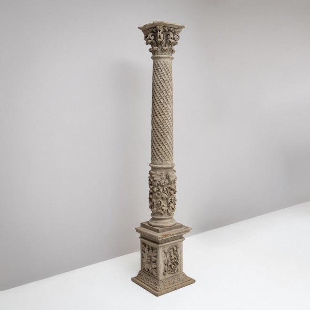 Antique Wooden Column, 1800s For Sale - Image 9 of 9