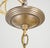 Metal Restored Vintage Colonial Five Arm Brass Chandelier For Sale - Image 7 of 7