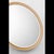 2020s Thomas O'Brien for Visual Comfort Signature Tricia 30" Illuminated Round Mirror in Matte White and Gild For Sale - Image 5 of 10
