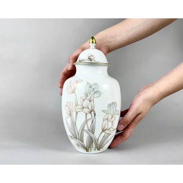 Beautiful interior vase made of elite high quality porcelain by Kaiser, Eleonore Series. The vase is painted by designer...