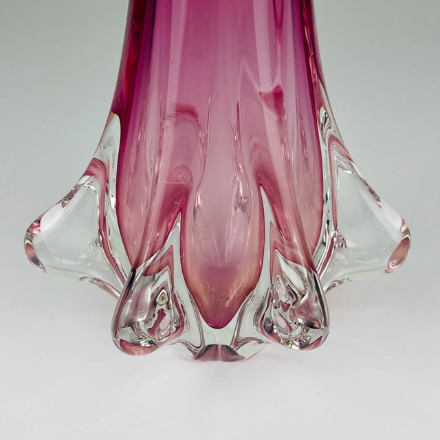 Vintage Murano Glass Chambord Vase from Fratelli Toso, Italy, 1960s For Sale - Image 12 of 14