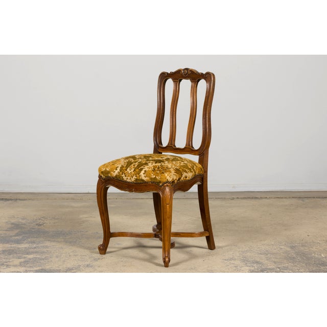 Set of 8 Early 20th Century French Louis XV Style Walnut Dining Chairs For Sale - Image 13 of 18