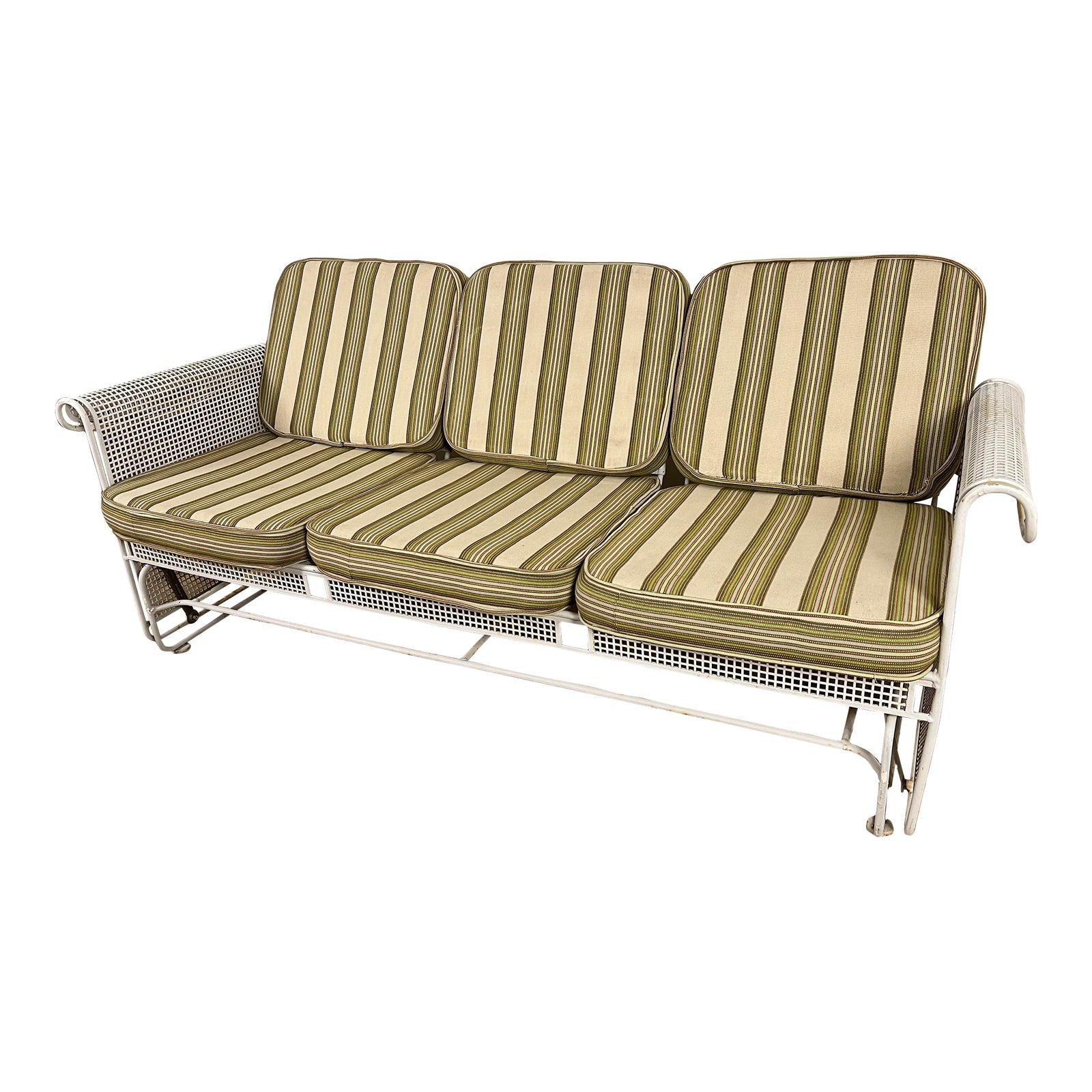 Vintage Mid Century Russell Woodard Patio Glider Sofa Chairish