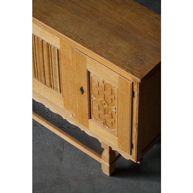 Modern Danish Oak Sideboard by Henning Kjærnulf for Eg Møbler, 1960s For Sale - Image 4 of 18